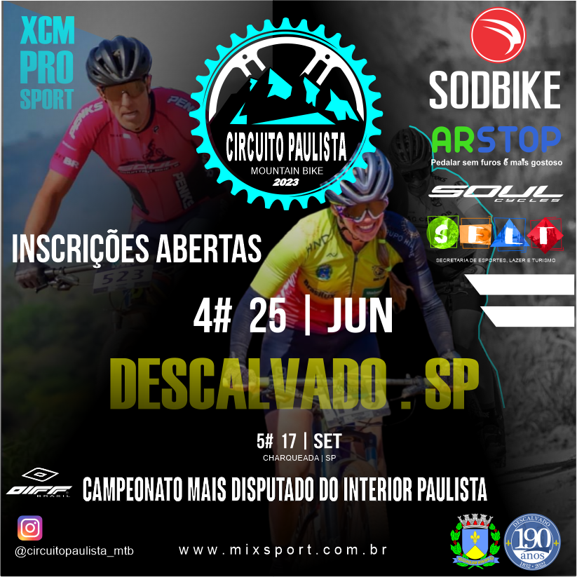 25 06 2023 4º Etapa Circuito Paulista de MTB Descalvado SP TicketBR